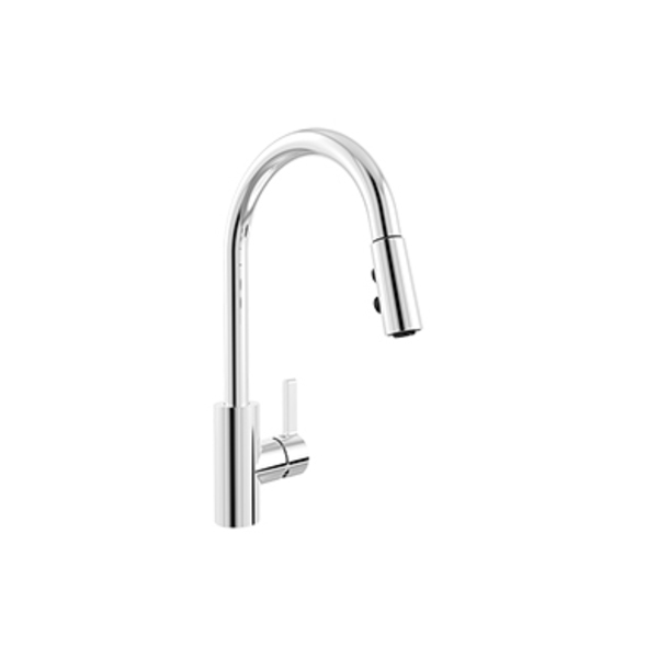 Keeney Mfg Kitchen Faucet with Swivel Pull-Down Spout, Polished Chrome EBI78CCP